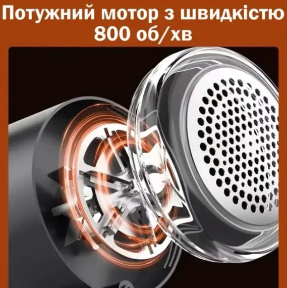 Машинка для удаления катышков shaver LY-950 с Type-C зарядкой, беспроводная, белая | Зображення 5
