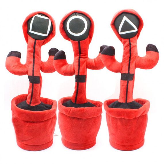 Танцующий и поющий кактус с USB-зарядкой, Кактус поющий 120 песен с подсветкой Мягкая игрушка YG-71 | Зображення 2