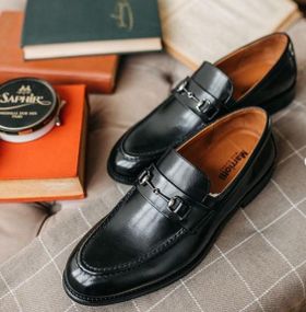 Шкіряні лофери туфлі 44 розмір