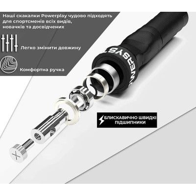 Скакалка Power System PS-4079 швидкісна (4079BR-0) | Зображення 1
