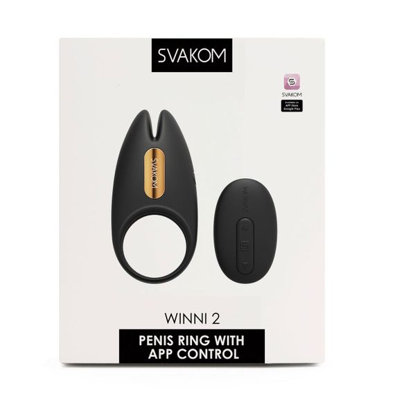 Эрекционное виброкольцо Svakom Winni 2, управление со смартфона, пульт ДУ sexstyle | Зображення 7