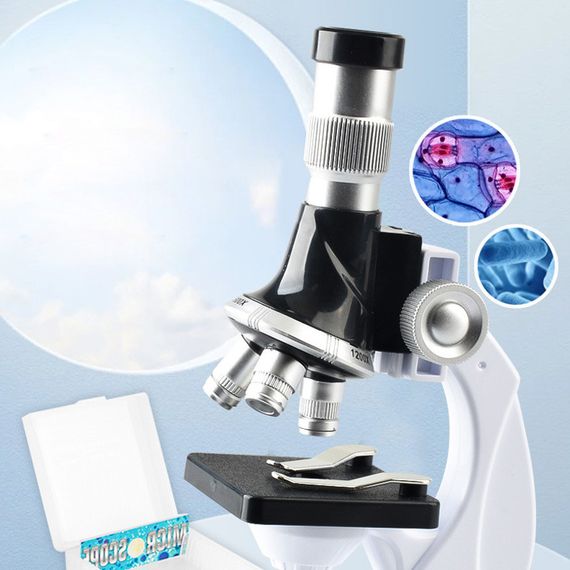 Дитячий вертикальний мікроскоп 3303 Black / White | Зображення 1