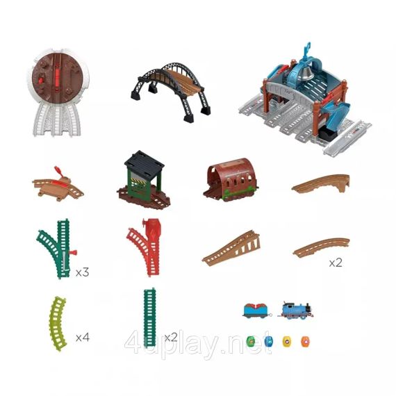 Железная дорога Паровозик Томас и друзья Приключения с цистернами Fisher-Price Thomas & Friends Load & Launch Barrel Delivery Set | Зображення 2