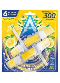 Блоки для чищення унітазів Astonish Foam & Fresh Лимон 2х40 г