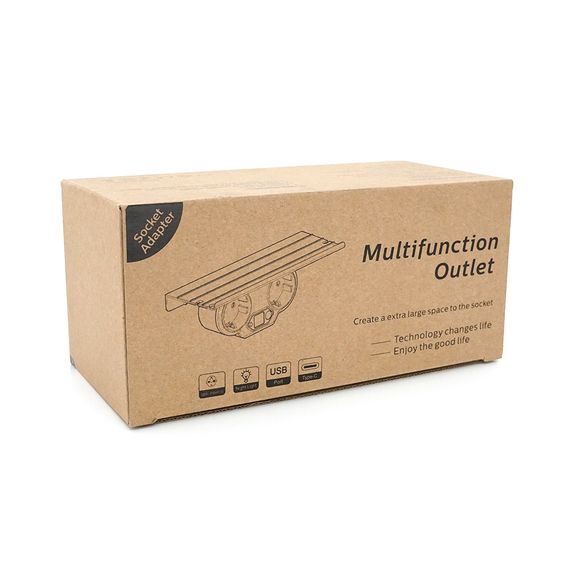 Розетка двійник із заземленням HHT609W, USB+Type-C, 4А | Зображення 1