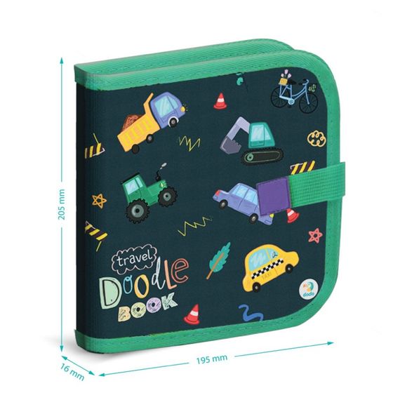 Дорожня книга для малювання "Транспорт" 301046, 6 кольорових маркерів | Зображення 1