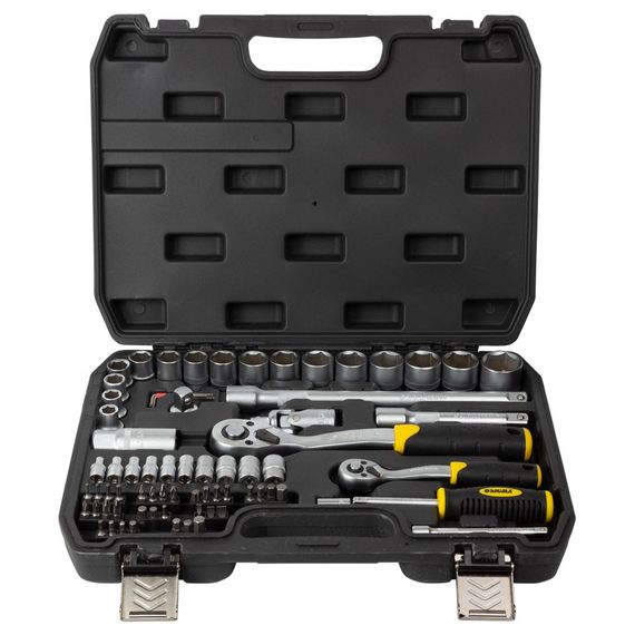 Набір насадок торцевих і біт Sigma 1/4", 1/2" 72 шт CrV mid (6003741) | Зображення 2