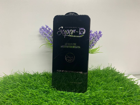 Захисне скло 5D Full Glue для Iphone 14 | Mietubl | Чорне, повне покриття, 9H