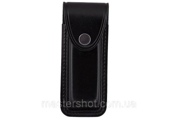 Подсумок чохол для магазину Форт-12 формований B на кнопці шкіра чорний