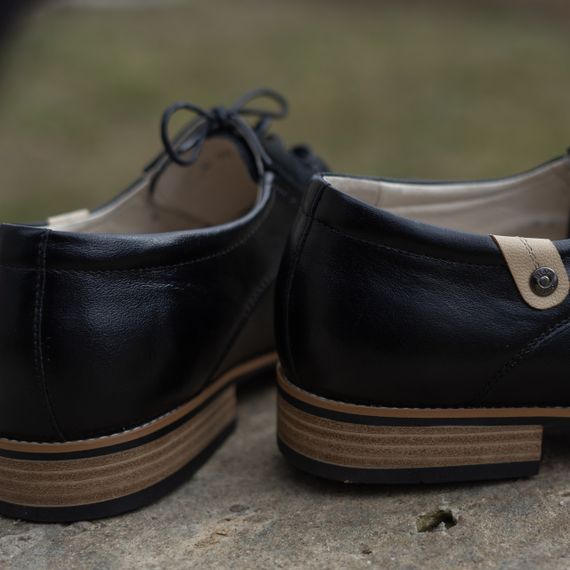 Оригінальні чорні туфлі з шкіри 40 розмір | Зображення 4