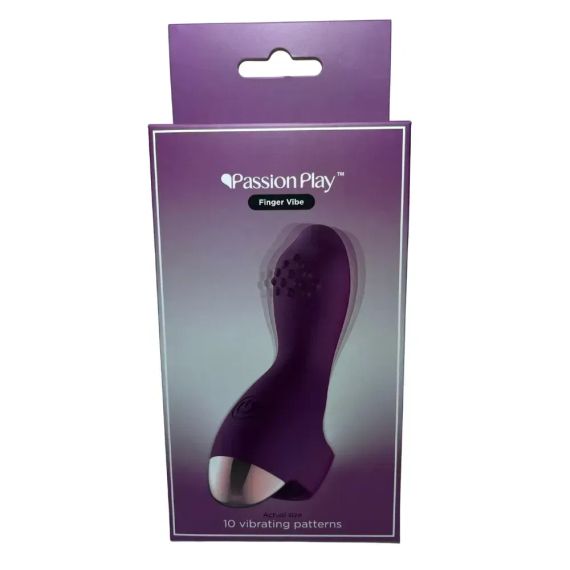 Вібратор на палець Passion Play, 10 режимів вібрації, фіолетовий Sex Aura | Зображення 8