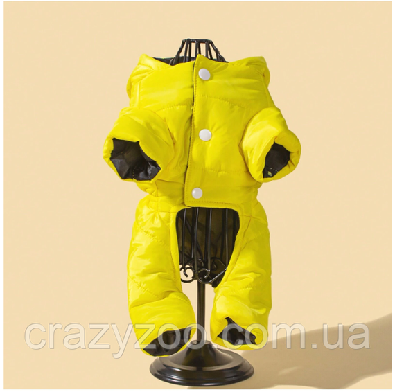 Комбинезон для собак и котов EcoToys Yellow L желтый A: 31 см B: 37 см C: 32 см L-7032 | Зображення 4
