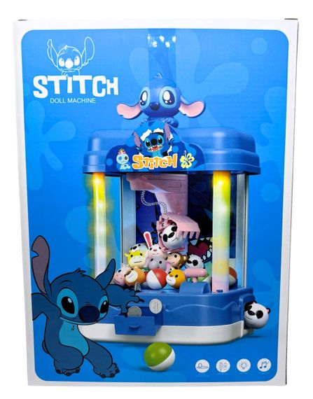 Ігровий гральний автомат хватайка з клешнею Стіч Stich кран з іграшками claw machine з монетками музикою підсвіткою живлення USB | Зображення 7