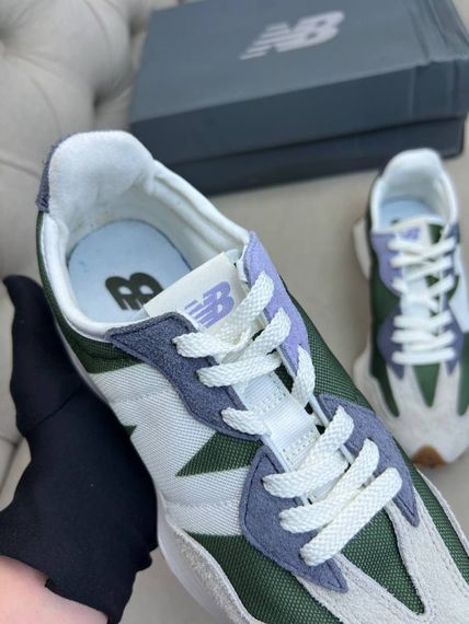 Кросівки чоловічі New Balance зелені замша та текстиль ob427-1 | Зображення 2