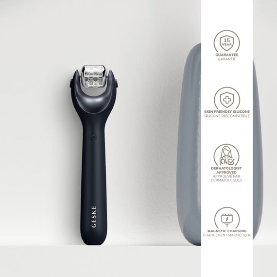 Електронний ролер для обличчя з мікроголками GESKE MicroNeedle Face Roller 9в1 black | Зображення 2