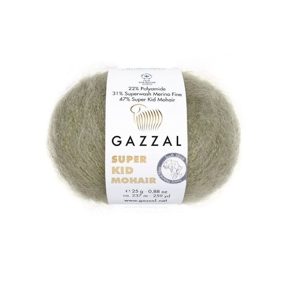 Super Kid Mohair № 64407 Gazzal Турецька пряжа для в'язання нитки кід мохер 64407