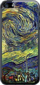 Чехол на iPhone SE Винсент Ван Гог. Звёздная ночь "163u-214-17620"