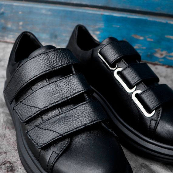 Чоловічі кеди на липучках шкіряні 40 розмір | Зображення 4