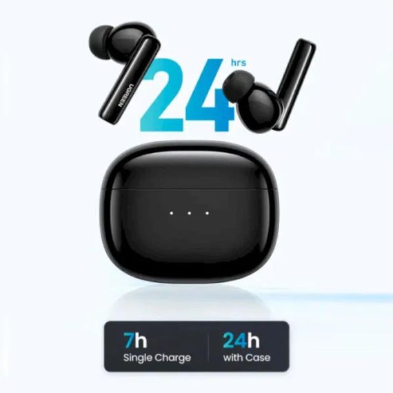 Бездротові навушники UGREEN WS106 HiTune T3 Active Noise-Cancelling Wireless Earbuds (Black)(UGR-90401) | Зображення 1