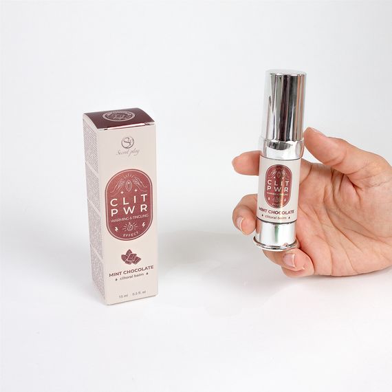 Бальзам для клітора з вібрацією - Secret Play Clit Pwr Mint Chocolate, 15 мл (05/2026) Sex Aura | Зображення 1