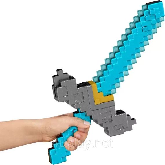 Діамантовий меч та Кирка з Майнкрафт 2-в-1 Оригінал Mattel Minecraft | Зображення 3