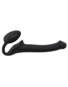 Безремневой страпон Strap-On-Me Black S, полностью регулируемый, диаметр 2,7см Sex Aura