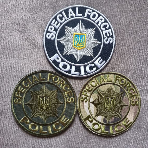 Шеврон POLICE SPECIAL FORCES - 3шт (комплект)