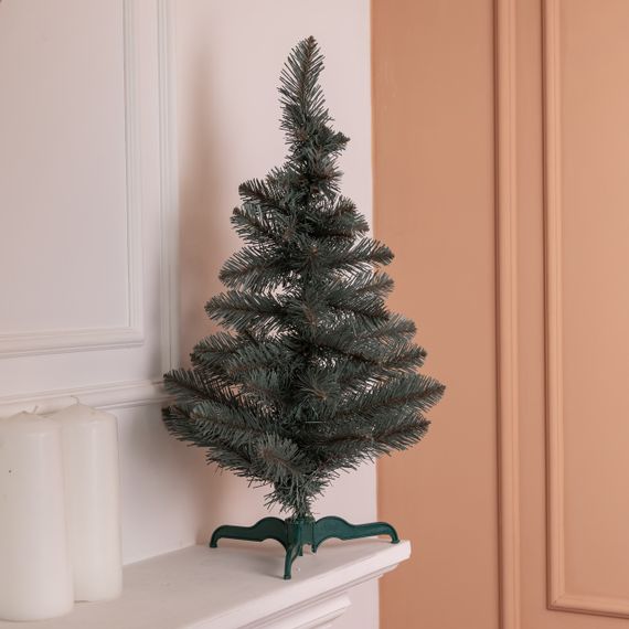 Штучна новорічна міні ялинка «Полонинська» блакитна 60 см SOK-M-03-1-3