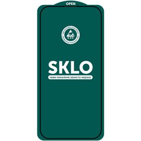 Захисне скло SKLO 5D (тех.пак) для Apple iPhone 17 / 16 Pro (6.3") Чорний