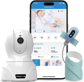 Відеоняня для дитячої кімнати Babytone Розумний носок для сну та HD-камера