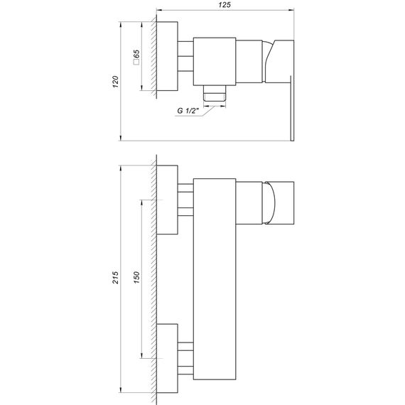 Змішувач для душа TOPAZ SARDINIA TS 08718-H19-BB | Зображення 1