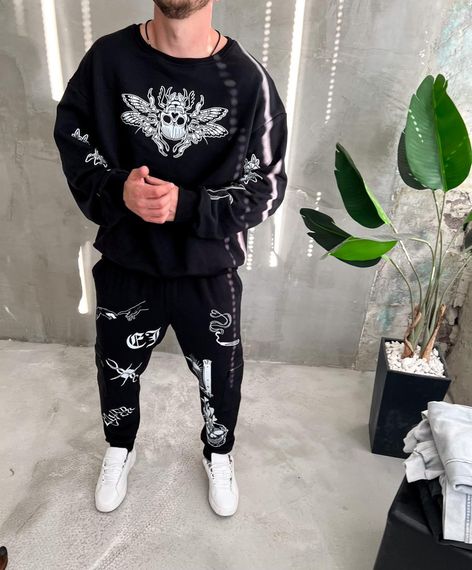 костюм світшот штани ДТФ | Зображення 2