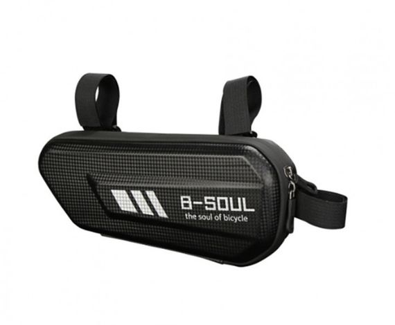 Велосипедная сумка на раму B-Soul черная (BAO-010)