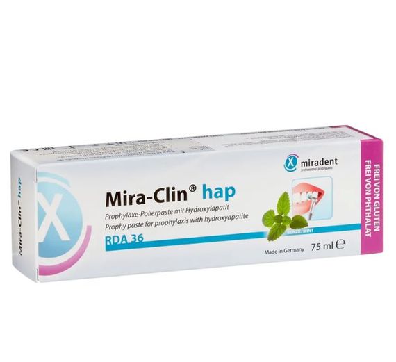 Полірувальна паста для чутливих зубів Miradent Mira-Clin hap | Зображення 1