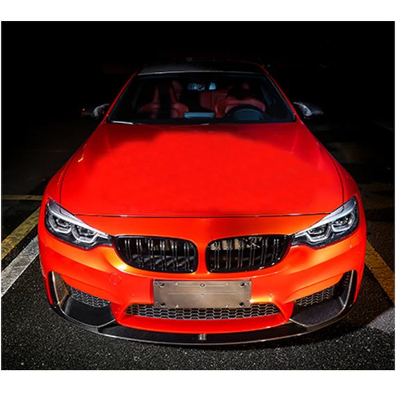Накладка на передній бампер Lip V6 (для F82/F83, Карбон) для BMW 4 серія F-32 2012-2020 рр | Зображення 2