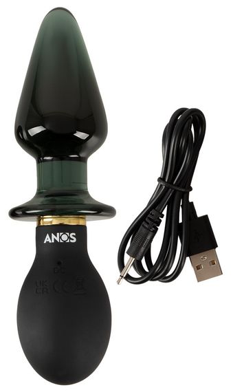Анальный стимулятор - ANOS Double-Ended Butt Plug With Vibration sexstyle | Зображення 7
