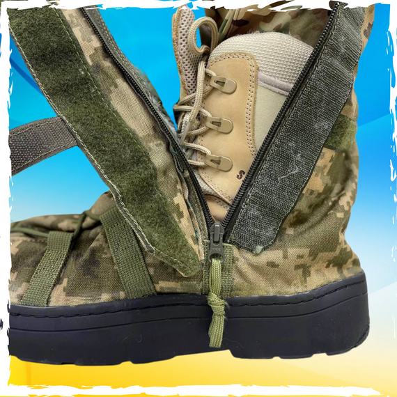 Зимові водонепроникні бахіли. Тактичні бахіли для військових. Бахили ЗСУ. 38-46 | Зображення 1