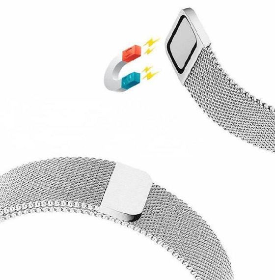 Міланський сітчастий ремінець Primo для годинника Garmin Vivoactive 3 / Vivomove HR / Forerunner 245/645 - Silver | Зображення 4