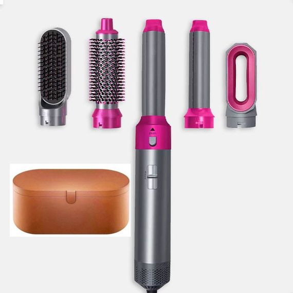 Стайлер для волосся 5 в 1 + Кейс чохол багатофункціональний для всіх типів волосся у зручній валізці | Зображення 5