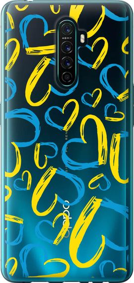 Чехол на Oppo Reno Ace Сердца UA "5292u-1964-17620"