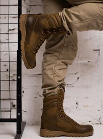 Тактические берцы STIMUL Казак / Кожа / Cordura / Демисезон /койот/олива/черный 26.7, Демисезон, Койот