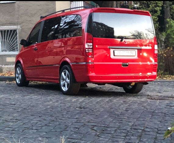 Боковые пороги Exclusive (2 шт, под покраску) Короткая/Средняя база для Mercedes Vito W639 2004-2015 гг | Зображення 2