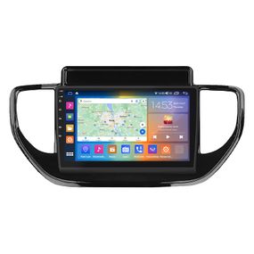 Штатна магнітола Lesko для Hyundai Solaris II Рестайлинг 2020-н.в. екран 9" 4/64Gb CarPlay 4G Wi-Fi GPS Prime