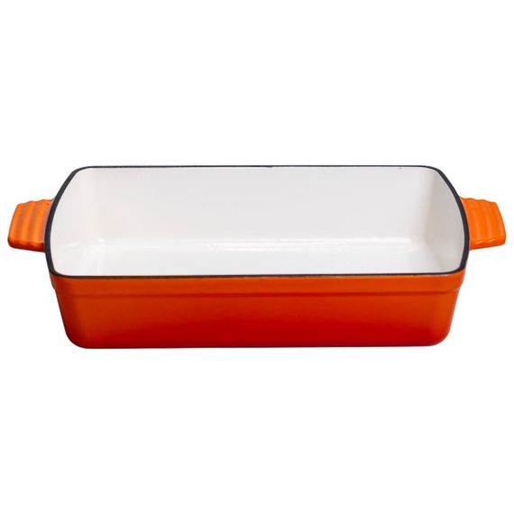 Форма для запікання чавунна 3 л, помаранчевий Yiwu HP-FLG-16 ORANGE