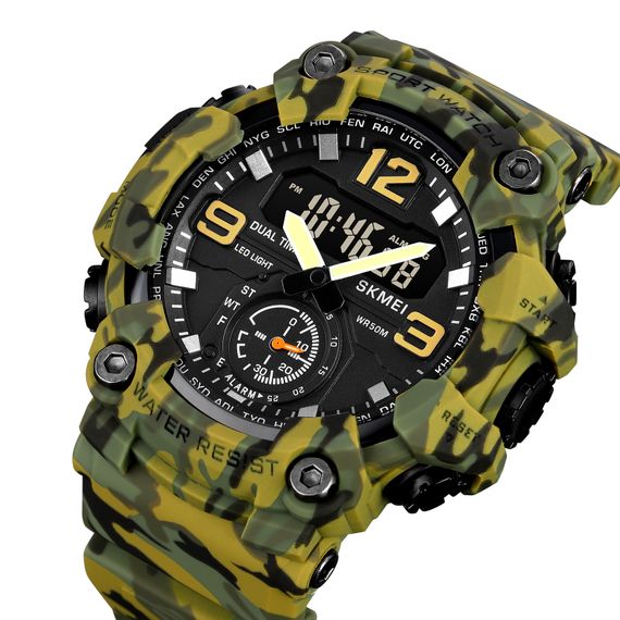 Чоловічий годинник Skmei 1965CMGN camo green. | Зображення 1