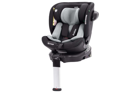 Автокрісло CRL-8805 "Avalon" Sky Grey i-Size 40-150см ISOFIX, поворот, опорна стійка CARRELLO