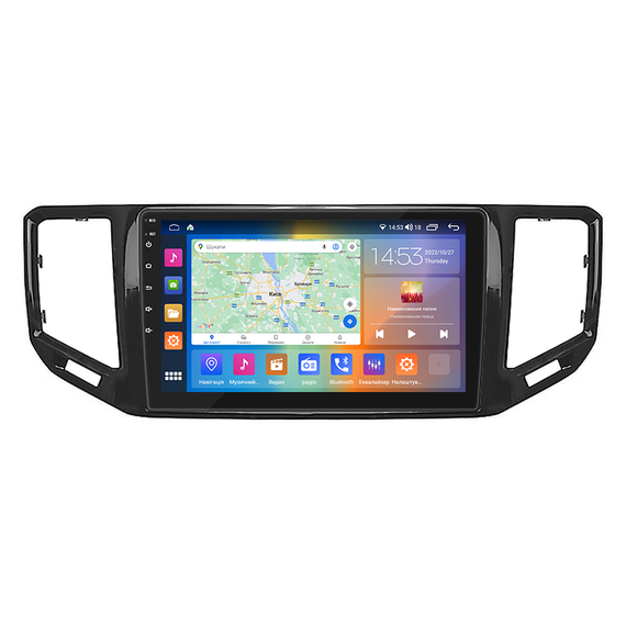 Штатна магнітола 10" Lesko для Volkswagen Teramont I 2017-2020 2/32Gb CarPlay 4G Wi-Fi GPS Prime Вольксваген