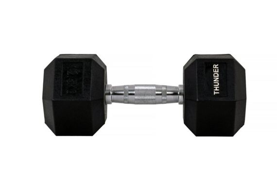 Гантель шестигранна Thunder 12,5 кг (HEXAGONAL-DUMBBELLS-12,5K)
