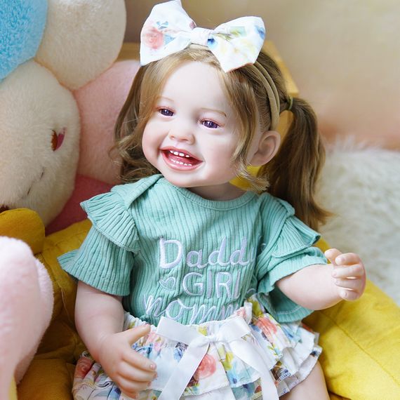 Силиконовая Коллекционная Кукла Реборн Reborn Девочка Ванесса Полностью Анатомическая ( Виниловая Кукла ) Высота 55 см | Зображення 4