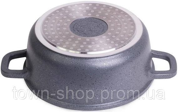 Кастрюля Kamille Landes Grey 4.5л с литыми алюминиевыми ручками KM-4425 | Зображення 2
